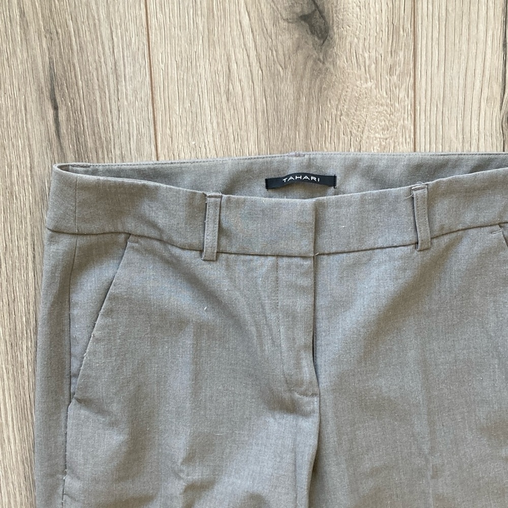 Tahari dress pants, grey, size 4